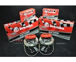 奧迪Q5 2.0T/3.2T改裝BREMBO 大四活塞鮑魚剎車套裝 有效提升剎車性能